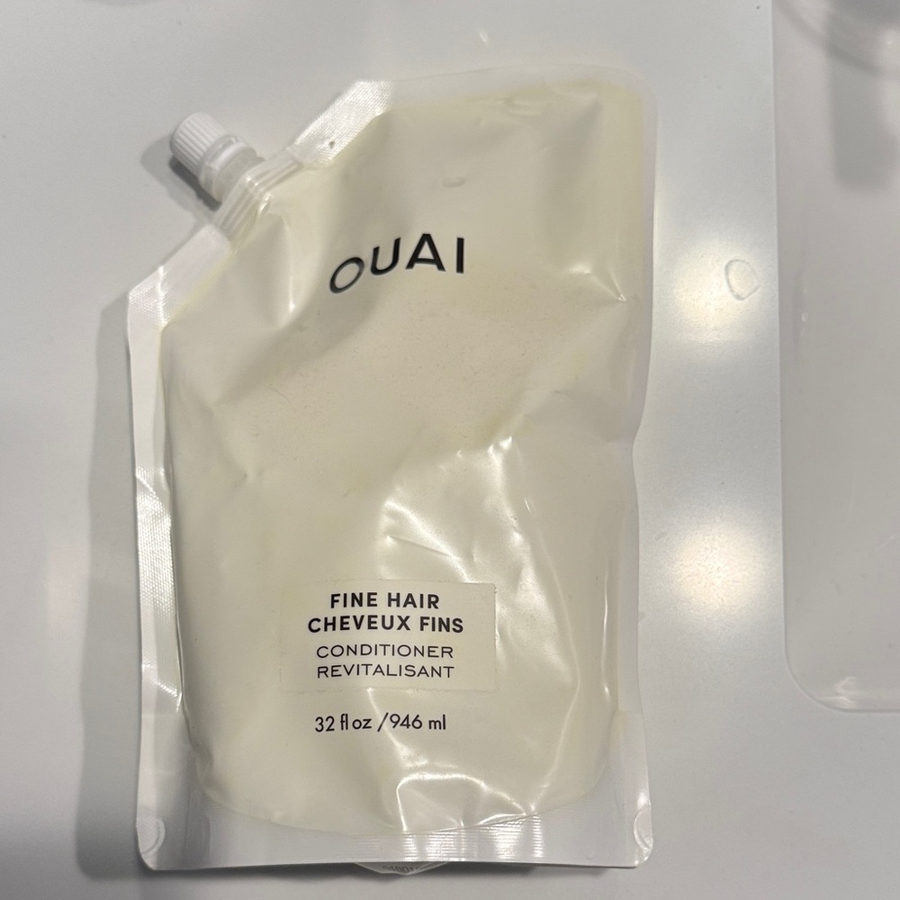 OUAI Fine Hair Conditioner Refill Pouch - Cream